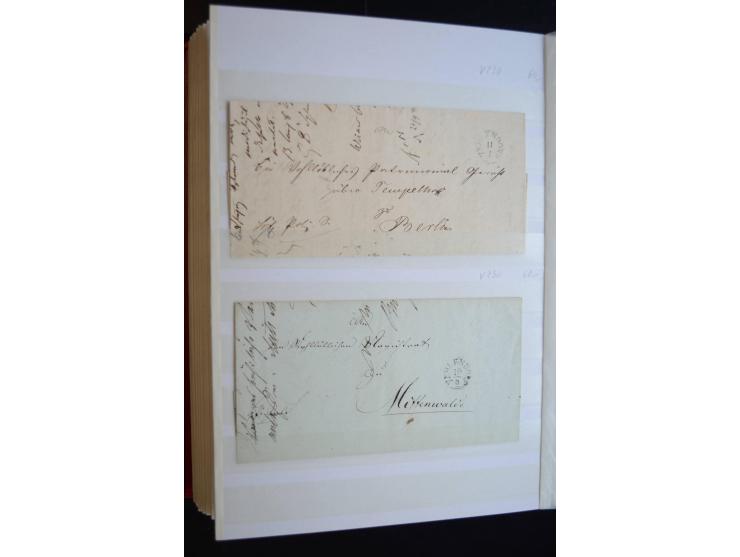 Berlin: 1820/1941, interessante Sammlung mit ca. 310 Briefen, Karten und Ganzsachen ab Vorphila bis ca. 1910 mit vielen versc