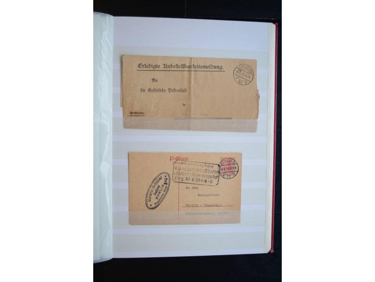 Berlin: 1820/1941, interessante Sammlung mit ca. 310 Briefen, Karten und Ganzsachen ab Vorphila bis ca. 1910 mit vielen versc