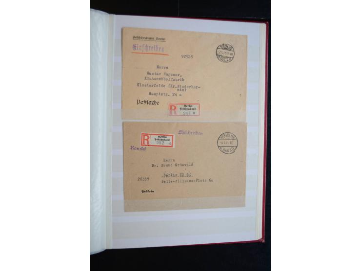 Berlin: 1820/1941, interessante Sammlung mit ca. 310 Briefen, Karten und Ganzsachen ab Vorphila bis ca. 1910 mit vielen versc