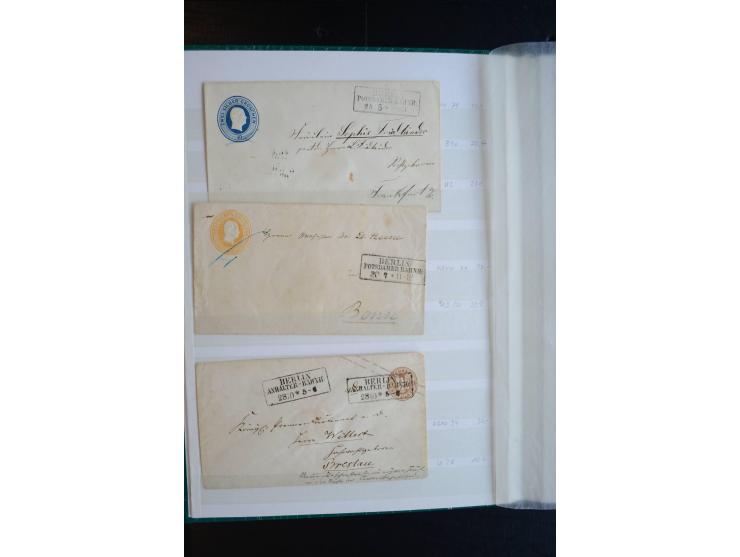 Berlin: 1820/1941, interessante Sammlung mit ca. 310 Briefen, Karten und Ganzsachen ab Vorphila bis ca. 1910 mit vielen versc