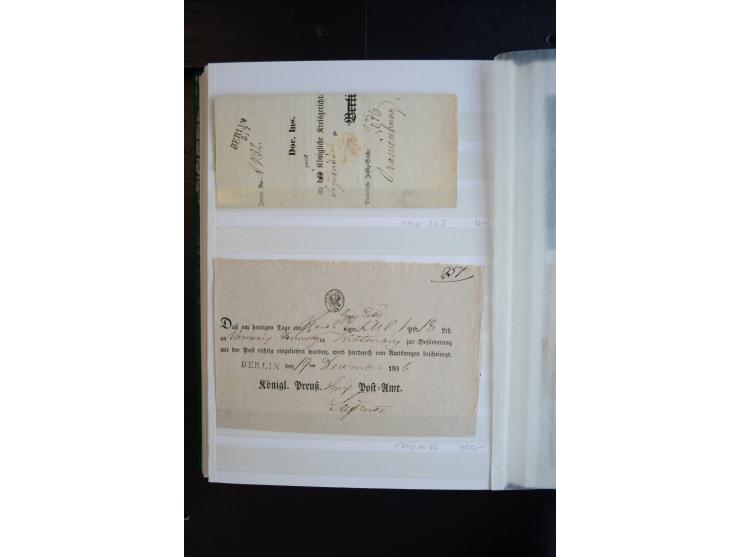 Berlin: 1820/1941, interessante Sammlung mit ca. 310 Briefen, Karten und Ganzsachen ab Vorphila bis ca. 1910 mit vielen versc