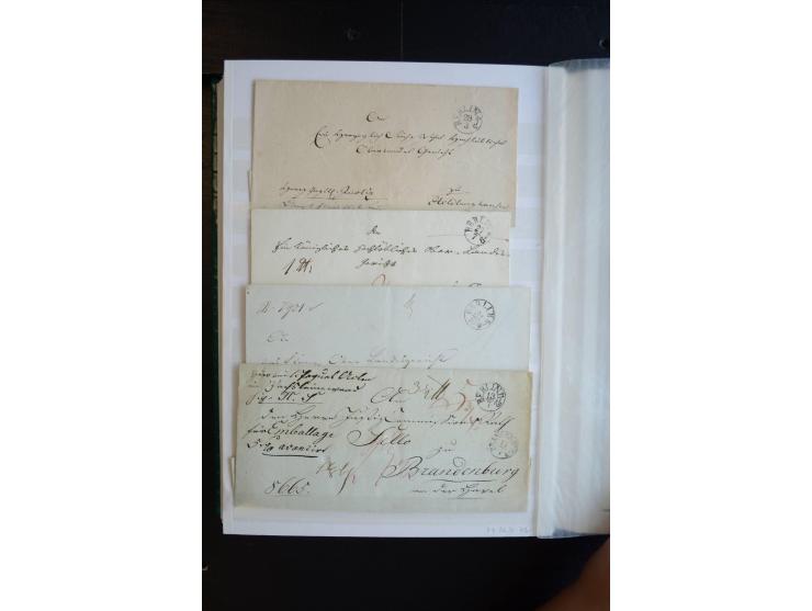 Berlin: 1820/1941, interessante Sammlung mit ca. 310 Briefen, Karten und Ganzsachen ab Vorphila bis ca. 1910 mit vielen versc