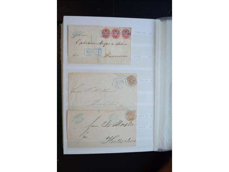 Berlin: 1820/1941, interessante Sammlung mit ca. 310 Briefen, Karten und Ganzsachen ab Vorphila bis ca. 1910 mit vielen versc