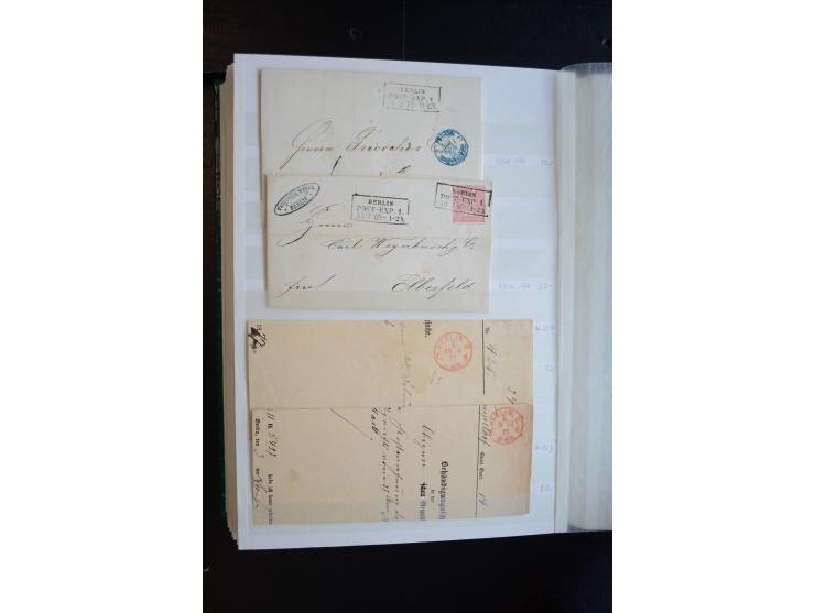 Berlin: 1820/1941, interessante Sammlung mit ca. 310 Briefen, Karten und Ganzsachen ab Vorphila bis ca. 1910 mit vielen versc