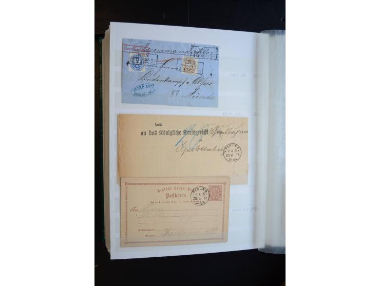 Berlin: 1820/1941, interessante Sammlung mit ca. 310 Briefen, Karten und Ganzsachen ab Vorphila bis ca. 1910 mit vielen versc