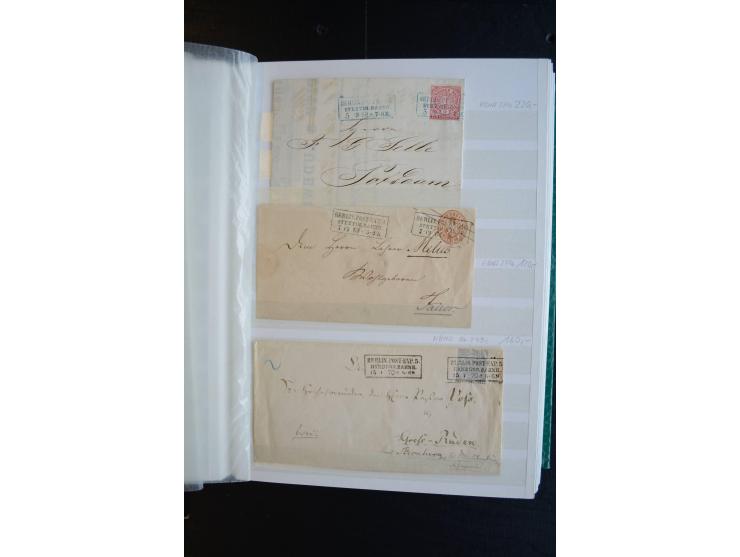 Berlin: 1820/1941, interessante Sammlung mit ca. 310 Briefen, Karten und Ganzsachen ab Vorphila bis ca. 1910 mit vielen versc
