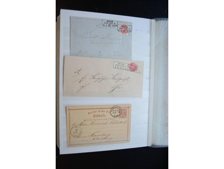 Berlin: 1820/1941, interessante Sammlung mit ca. 310 Briefen, Karten und Ganzsachen ab Vorphila bis ca. 1910 mit vielen versc