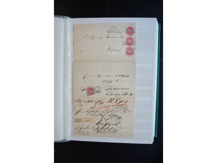 Berlin: 1820/1941, interessante Sammlung mit ca. 310 Briefen, Karten und Ganzsachen ab Vorphila bis ca. 1910 mit vielen versc