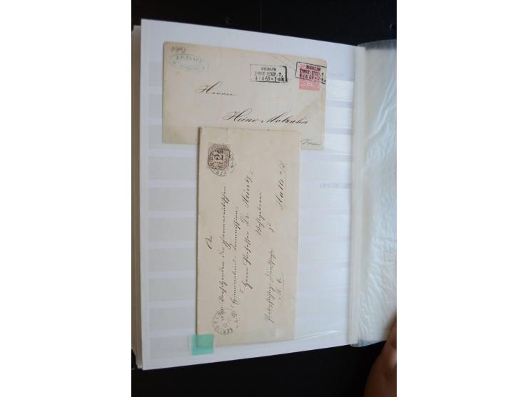 Berlin: 1820/1941, interessante Sammlung mit ca. 310 Briefen, Karten und Ganzsachen ab Vorphila bis ca. 1910 mit vielen versc