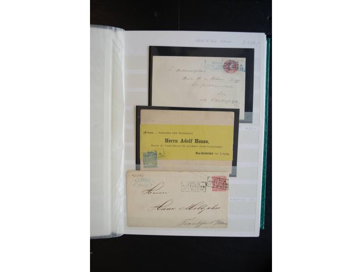 Berlin: 1820/1941, interessante Sammlung mit ca. 310 Briefen, Karten und Ganzsachen ab Vorphila bis ca. 1910 mit vielen versc
