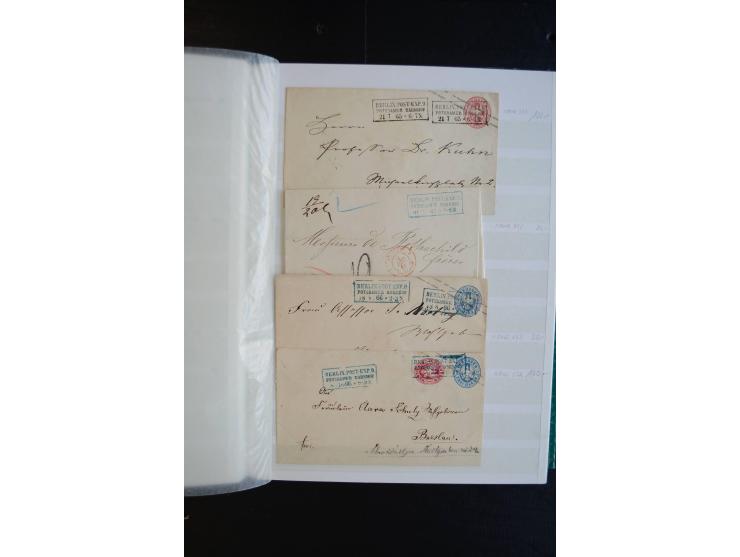 Berlin: 1820/1941, interessante Sammlung mit ca. 310 Briefen, Karten und Ganzsachen ab Vorphila bis ca. 1910 mit vielen versc