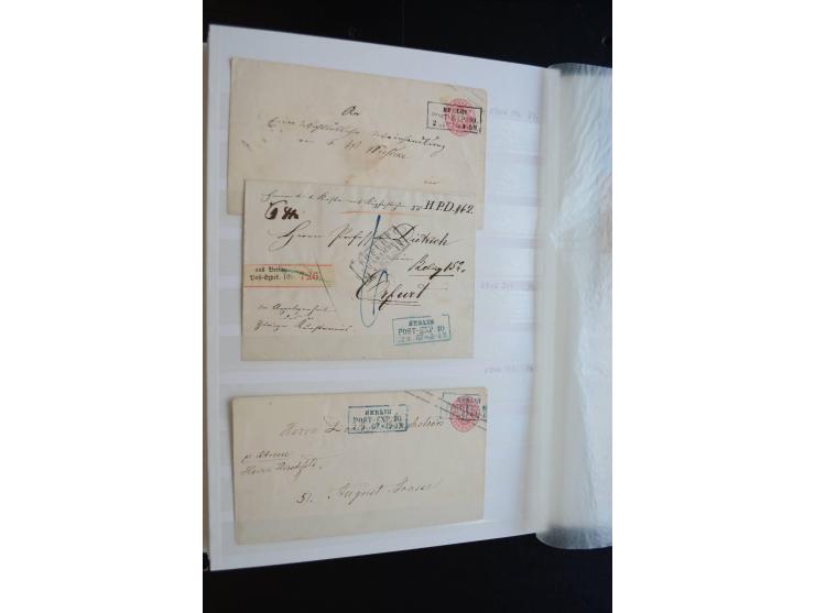 Berlin: 1820/1941, interessante Sammlung mit ca. 310 Briefen, Karten und Ganzsachen ab Vorphila bis ca. 1910 mit vielen versc