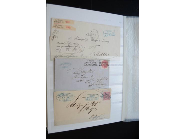 Berlin: 1820/1941, interessante Sammlung mit ca. 310 Briefen, Karten und Ganzsachen ab Vorphila bis ca. 1910 mit vielen versc
