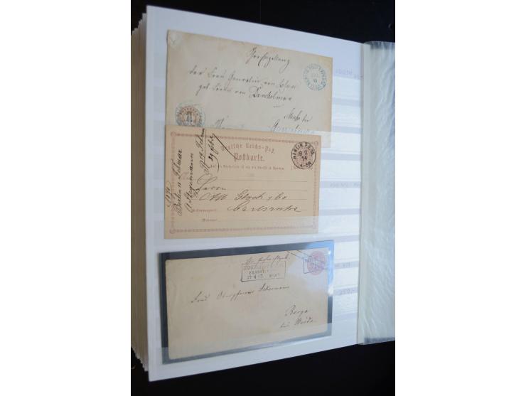 Berlin: 1820/1941, interessante Sammlung mit ca. 310 Briefen, Karten und Ganzsachen ab Vorphila bis ca. 1910 mit vielen versc