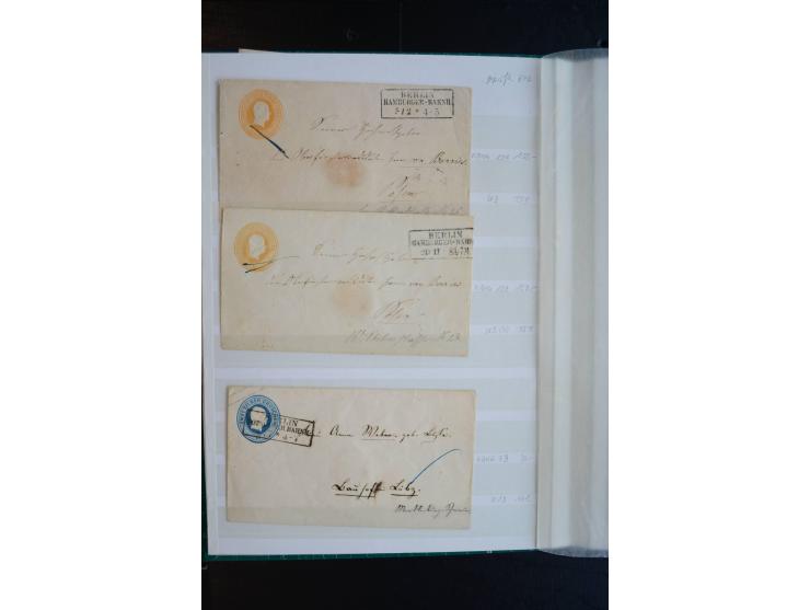 Berlin: 1820/1941, interessante Sammlung mit ca. 310 Briefen, Karten und Ganzsachen ab Vorphila bis ca. 1910 mit vielen versc