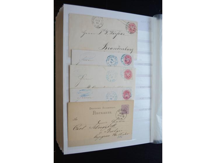 Berlin: 1820/1941, interessante Sammlung mit ca. 310 Briefen, Karten und Ganzsachen ab Vorphila bis ca. 1910 mit vielen versc