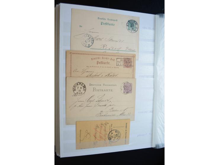 Berlin: 1820/1941, interessante Sammlung mit ca. 310 Briefen, Karten und Ganzsachen ab Vorphila bis ca. 1910 mit vielen versc