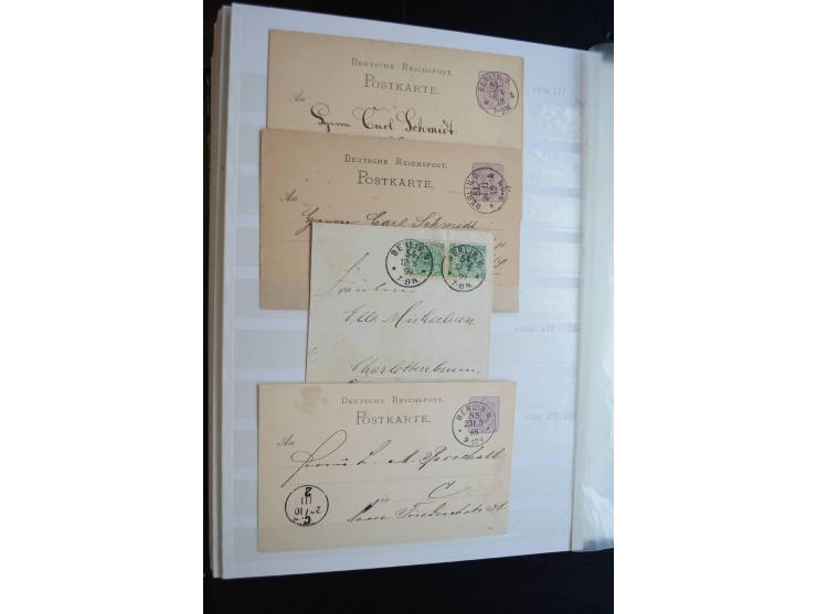 Berlin: 1820/1941, interessante Sammlung mit ca. 310 Briefen, Karten und Ganzsachen ab Vorphila bis ca. 1910 mit vielen versc