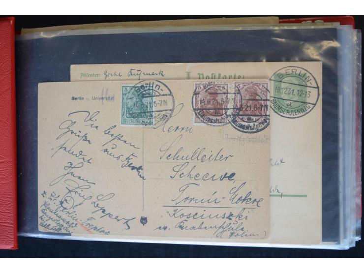 Berlin: 1820/1941, interessante Sammlung mit ca. 310 Briefen, Karten und Ganzsachen ab Vorphila bis ca. 1910 mit vielen versc