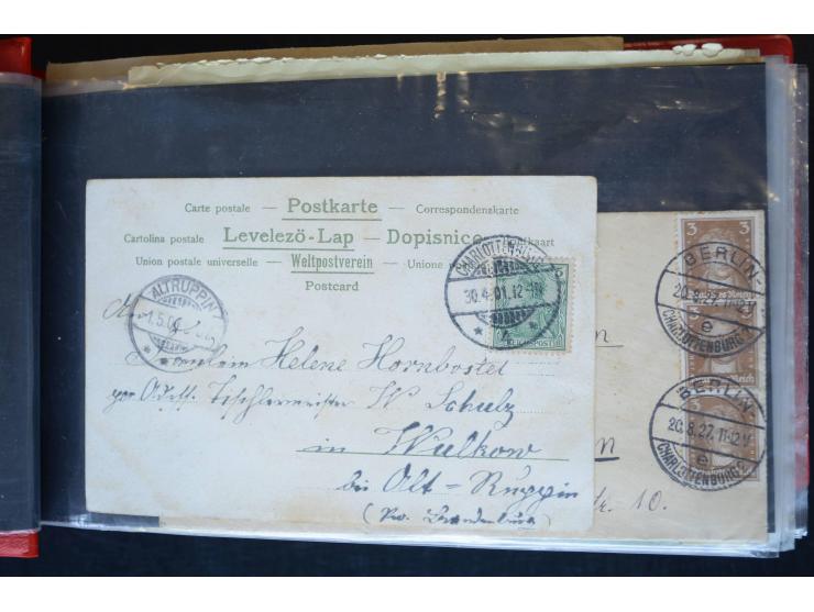 Berlin: 1820/1941, interessante Sammlung mit ca. 310 Briefen, Karten und Ganzsachen ab Vorphila bis ca. 1910 mit vielen versc