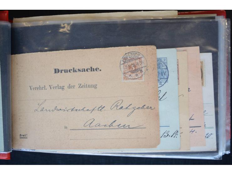 Berlin: 1820/1941, interessante Sammlung mit ca. 310 Briefen, Karten und Ganzsachen ab Vorphila bis ca. 1910 mit vielen versc