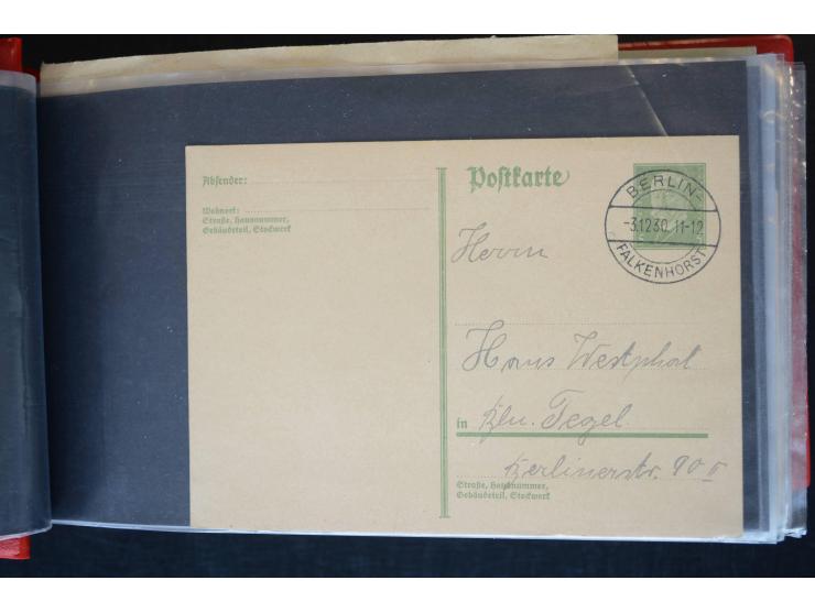 Berlin: 1820/1941, interessante Sammlung mit ca. 310 Briefen, Karten und Ganzsachen ab Vorphila bis ca. 1910 mit vielen versc