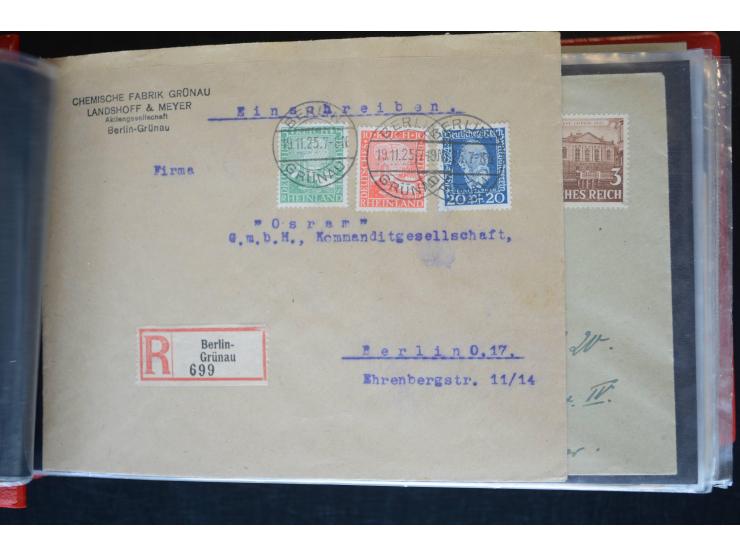 Berlin: 1820/1941, interessante Sammlung mit ca. 310 Briefen, Karten und Ganzsachen ab Vorphila bis ca. 1910 mit vielen versc