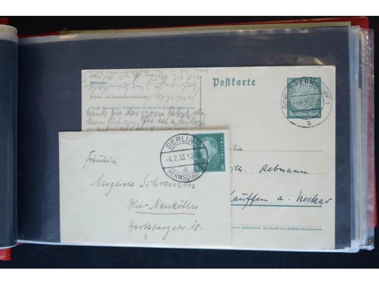 Berlin: 1820/1941, interessante Sammlung mit ca. 310 Briefen, Karten und Ganzsachen ab Vorphila bis ca. 1910 mit vielen versc