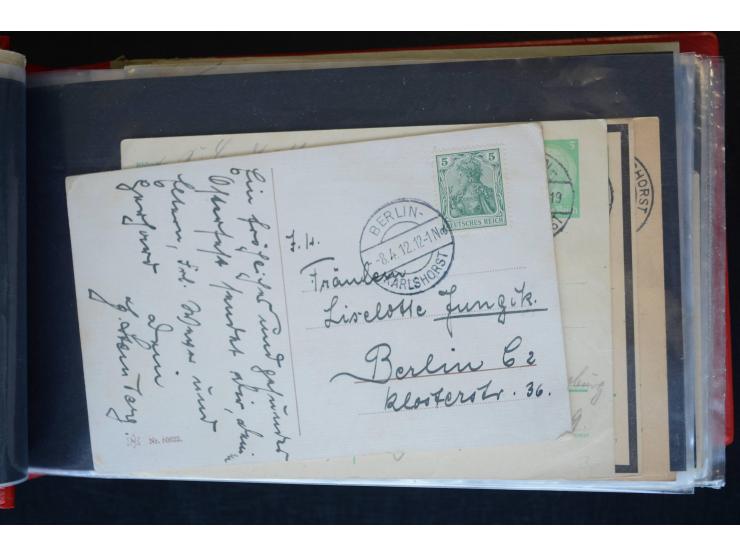Berlin: 1820/1941, interessante Sammlung mit ca. 310 Briefen, Karten und Ganzsachen ab Vorphila bis ca. 1910 mit vielen versc