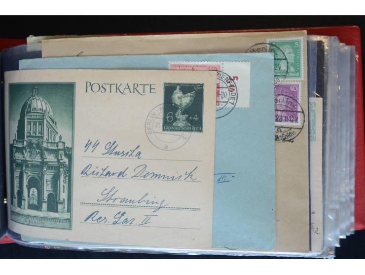 Berlin: 1820/1941, interessante Sammlung mit ca. 310 Briefen, Karten und Ganzsachen ab Vorphila bis ca. 1910 mit vielen versc