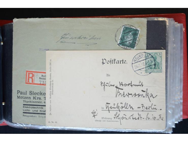Berlin: 1820/1941, interessante Sammlung mit ca. 310 Briefen, Karten und Ganzsachen ab Vorphila bis ca. 1910 mit vielen versc