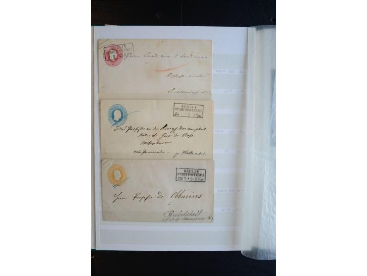Berlin: 1820/1941, interessante Sammlung mit ca. 310 Briefen, Karten und Ganzsachen ab Vorphila bis ca. 1910 mit vielen versc