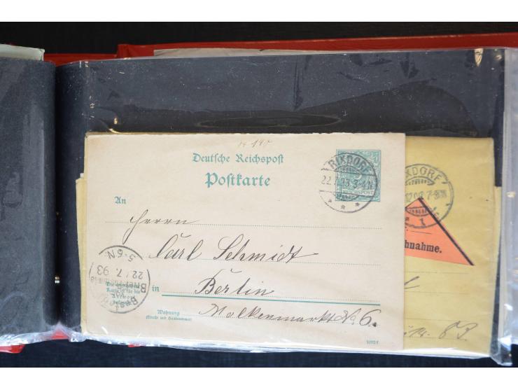 Berlin: 1820/1941, interessante Sammlung mit ca. 310 Briefen, Karten und Ganzsachen ab Vorphila bis ca. 1910 mit vielen versc