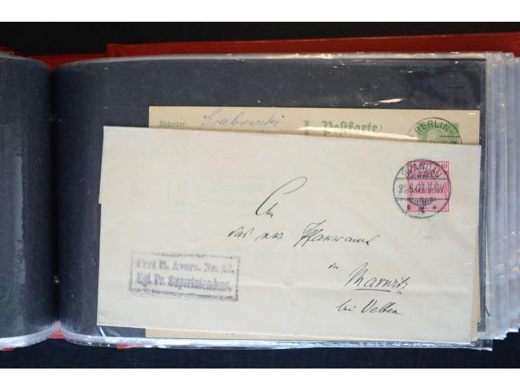 Berlin: 1820/1941, interessante Sammlung mit ca. 310 Briefen, Karten und Ganzsachen ab Vorphila bis ca. 1910 mit vielen versc