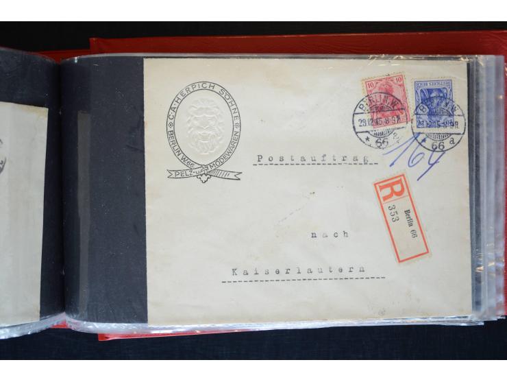 Berlin: 1820/1941, interessante Sammlung mit ca. 310 Briefen, Karten und Ganzsachen ab Vorphila bis ca. 1910 mit vielen versc