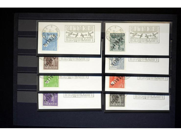 1948/89, kleine postfrisch und gestempelte Partie mit einem Brief, dabei Bund Mi.-Nr. 2149F postfrisch sowie Berlin Mi.-Nr. 1