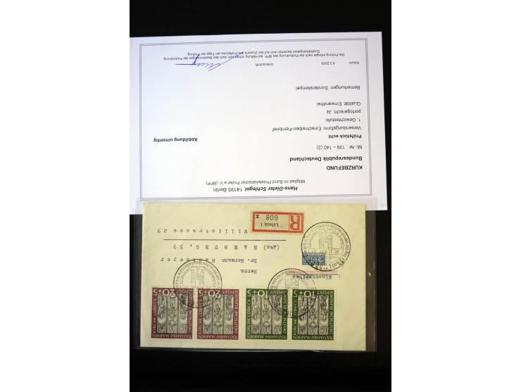 1948/89, kleine postfrisch und gestempelte Partie mit einem Brief, dabei Bund Mi.-Nr. 2149F postfrisch sowie Berlin Mi.-Nr. 1