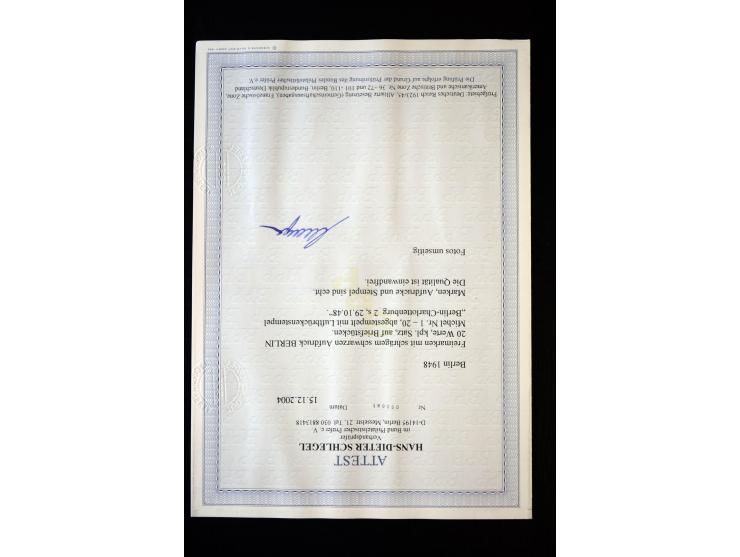 1948/89, kleine postfrisch und gestempelte Partie mit einem Brief, dabei Bund Mi.-Nr. 2149F postfrisch sowie Berlin Mi.-Nr. 1