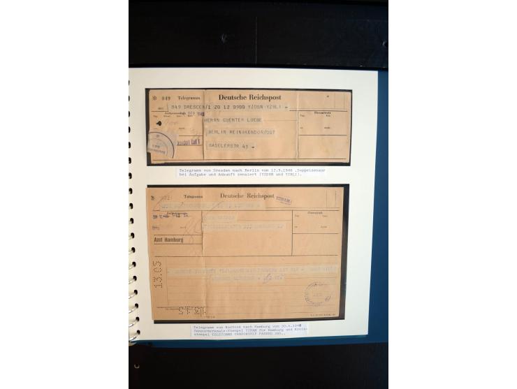 1945/48, umfangreiche Sammlung "Zensurpost" mit ca. 240 Briefen, Karten und Ganzsachen ab Überroller-Post mit vielen interess