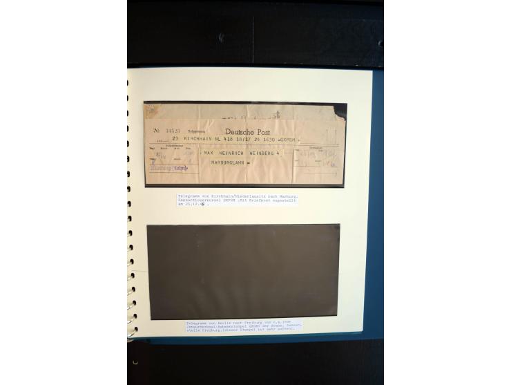 1945/48, umfangreiche Sammlung "Zensurpost" mit ca. 240 Briefen, Karten und Ganzsachen ab Überroller-Post mit vielen interess