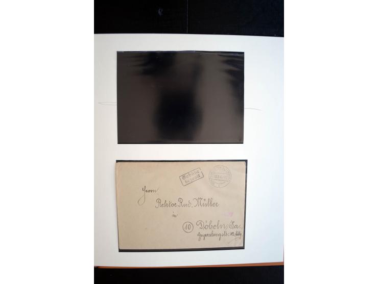 1945/48, umfangreiche Sammlung "Zensurpost" mit ca. 240 Briefen, Karten und Ganzsachen ab Überroller-Post mit vielen interess