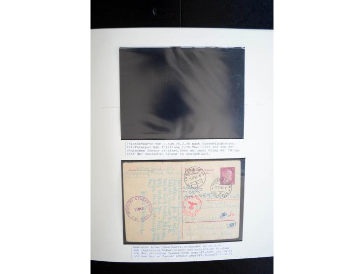 1945/48, umfangreiche Sammlung "Zensurpost" mit ca. 240 Briefen, Karten und Ganzsachen ab Überroller-Post mit vielen interess