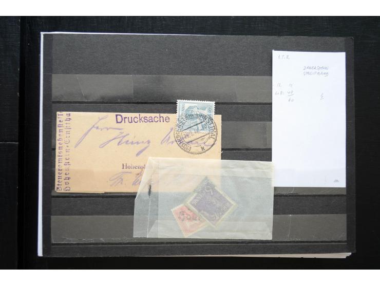 1945/50 (ca.), einige hundert Briefe, Karten und Ganzsachen mit sehr vielen besseren Verwendungen und Besonderheiten, dabei u