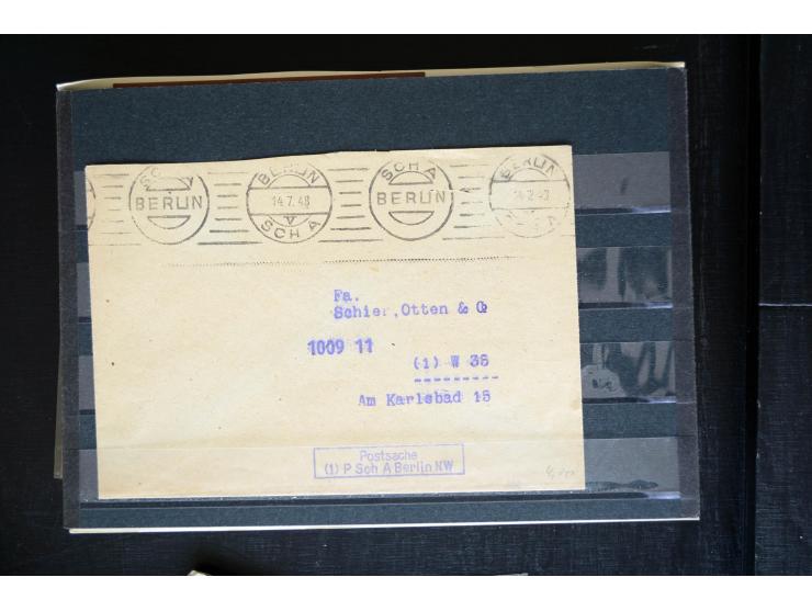 1945/50 (ca.), einige hundert Briefe, Karten und Ganzsachen mit sehr vielen besseren Verwendungen und Besonderheiten, dabei u