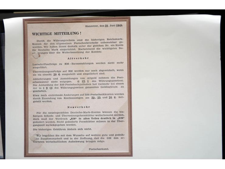 1945/50 (ca.), einige hundert Briefe, Karten und Ganzsachen mit sehr vielen besseren Verwendungen und Besonderheiten, dabei u