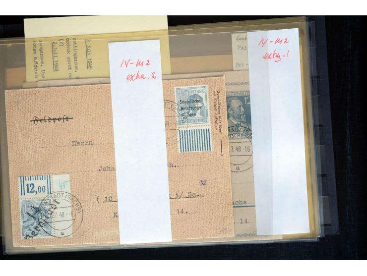 1945/50 (ca.), einige hundert Briefe, Karten und Ganzsachen mit sehr vielen besseren Verwendungen und Besonderheiten, dabei u