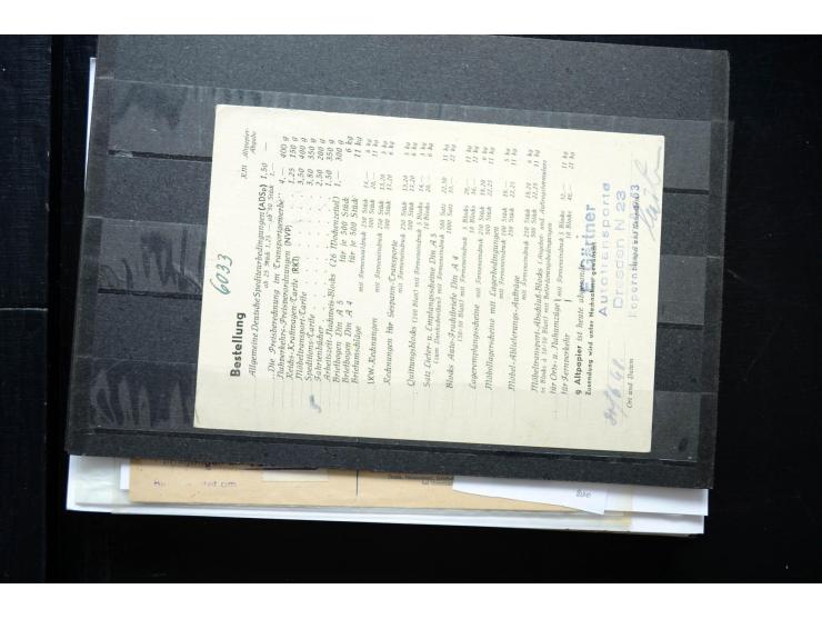 1945/50 (ca.), einige hundert Briefe, Karten und Ganzsachen mit sehr vielen besseren Verwendungen und Besonderheiten, dabei u