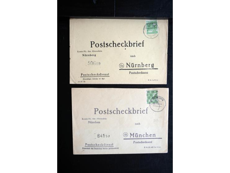 1945/50 (ca.), einige hundert Briefe, Karten und Ganzsachen mit sehr vielen besseren Verwendungen und Besonderheiten, dabei u