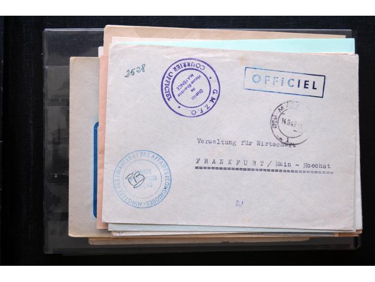 1945/50 (ca.), einige hundert Briefe, Karten und Ganzsachen mit sehr vielen besseren Verwendungen und Besonderheiten, dabei u