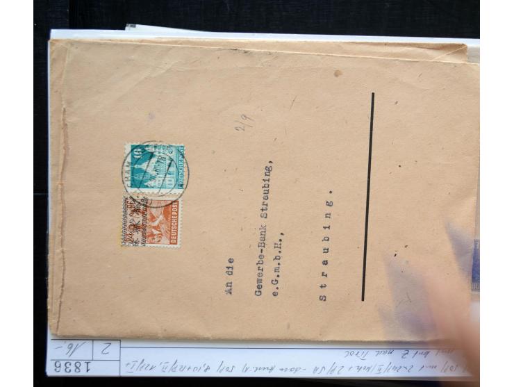 1945/50 (ca.), einige hundert Briefe, Karten und Ganzsachen mit sehr vielen besseren Verwendungen und Besonderheiten, dabei u